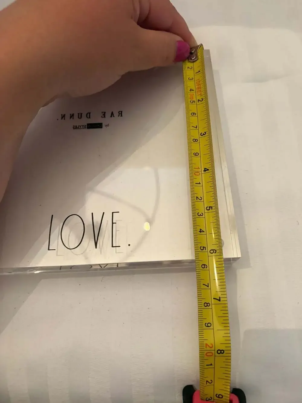 Rae Dunn LOVE Acrylic Magnetic Floating Picture Frame